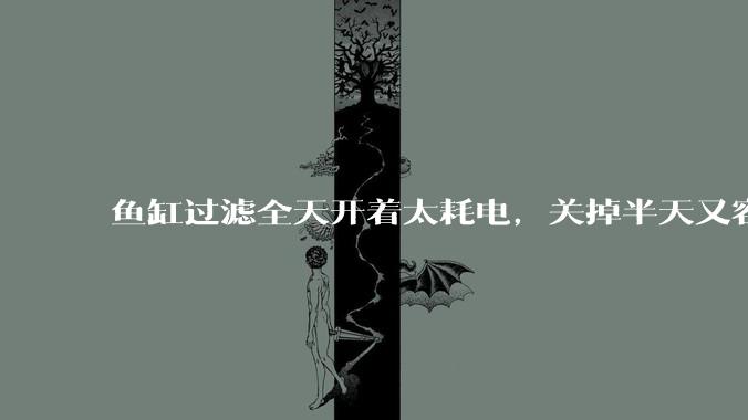 鱼缸过滤全天开着太耗电，关掉半天又容易水浑，有什么好办法？