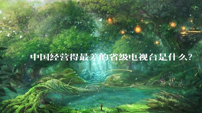 中国经营得最差的省级电视台是什么？