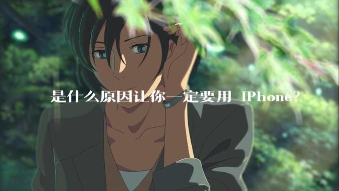 是什么原因让你一定要用 iPhone？