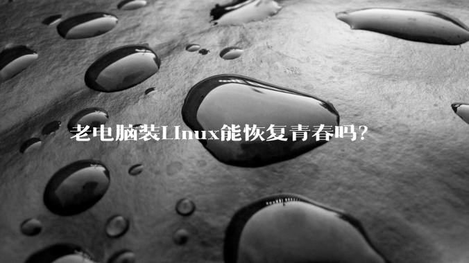 老电脑装Linux能恢复青春吗？