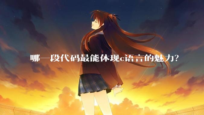 哪一段代码最能体现c语言的魅力？